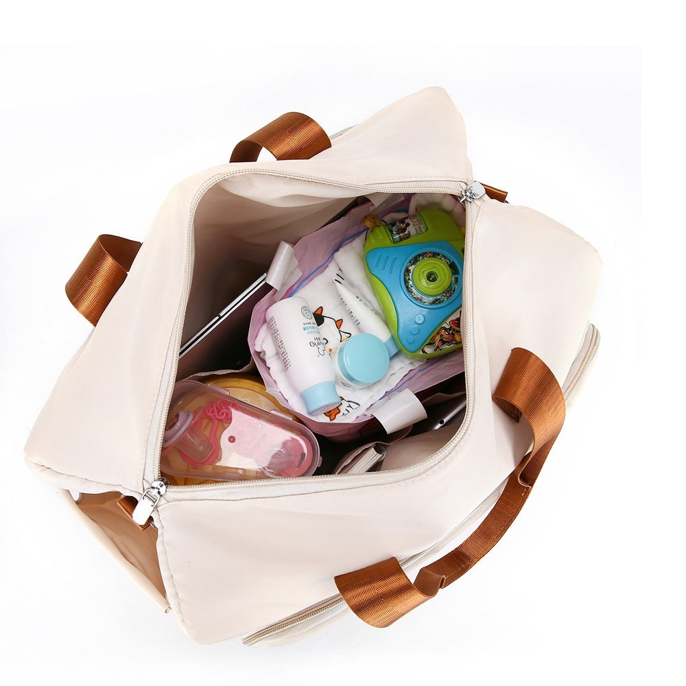 Three-in-One Insulated Mommy Bag – Large Capacity Multifunctional Baby Diaper Tote