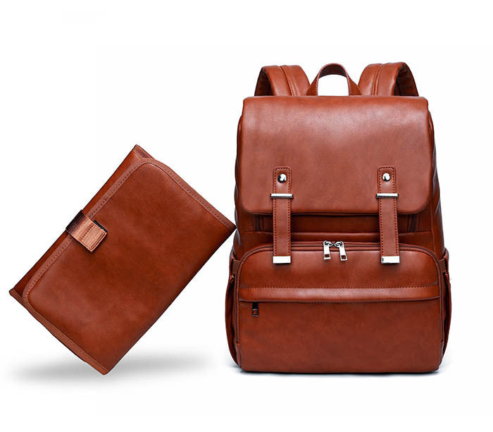 Custom PU Leather Bag Backpack for Moms & Dads