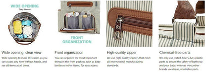 Deluxe Large Capacity Diaper Bag – Tote Bag Style Carry Everything You Need