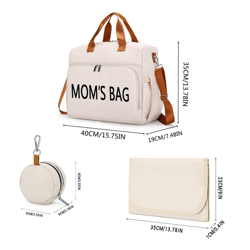 Three-in-One Insulated Mommy Bag – Large Capacity Multifunctional Baby Diaper Tote