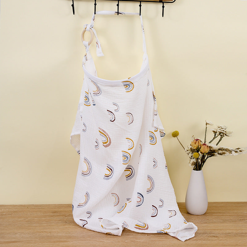 Cotton Nursing Cover Blanket – Soft Privacy On-the-Go