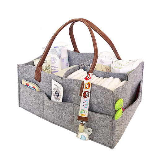 Fashion Minimalist Felt Diaper Organizer – Home or Car Storage