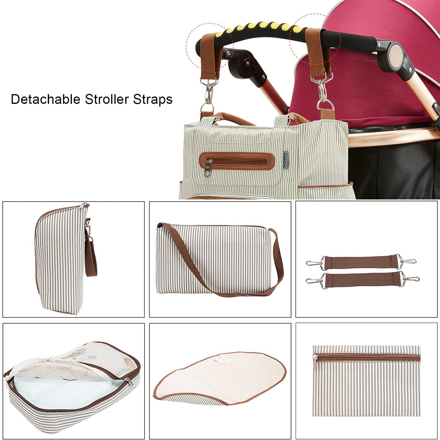 Deluxe Large Capacity Diaper Bag – Tote Bag Style Carry Everything You Need