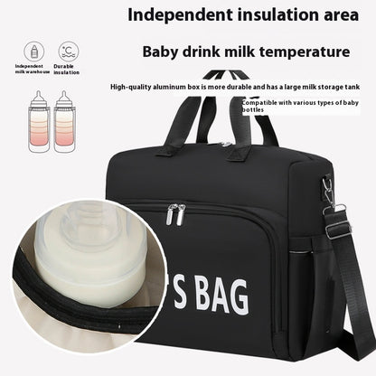 Three-in-One Insulated Mommy Bag – Large Capacity Multifunctional Baby Diaper Tote